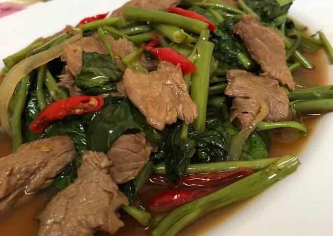 Cara Membuat Tumis Kangkung Sapi yang Gurih dan Nikmat